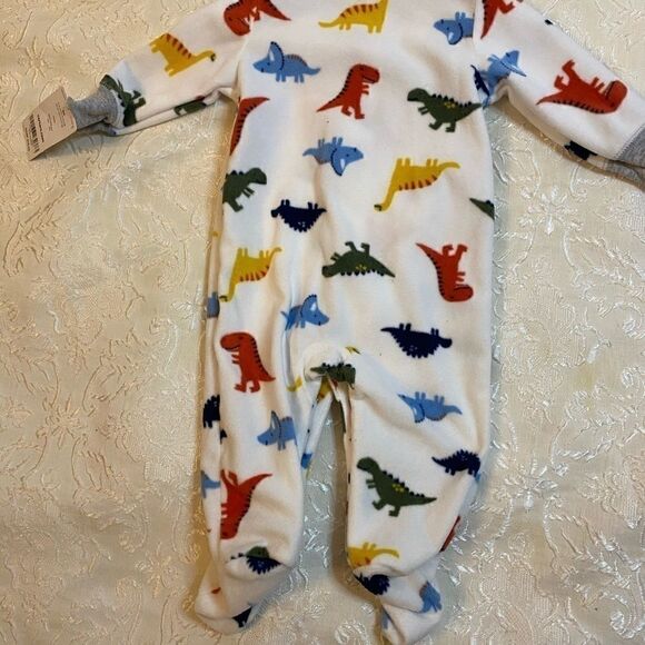 Carter’s Baby Boy Dino print 2 way zip 3 Months - Picture 3 of 9